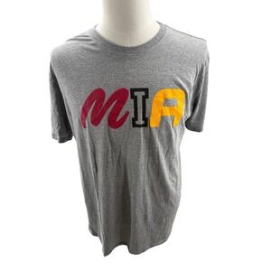 Where Im From MIA Graphic Tee Shirt Gray Mens Large Made in USA‎